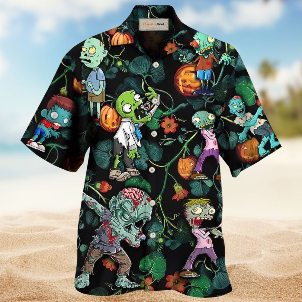 Halloween Zombie Tropical Pumpkin Scary - Hawaiian Shirt
