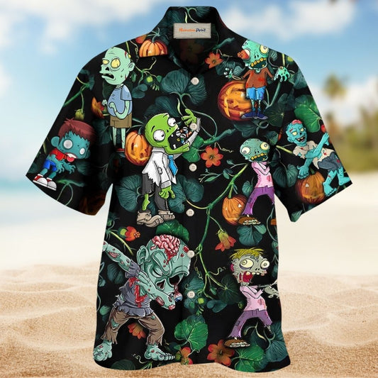 Halloween Zombie Tropical Pumpkin Scary - Hawaiian Shirt