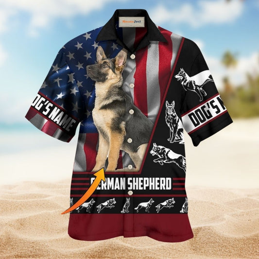 German Shepherd Strong Dog Custom Photo Personalized - Hawaiian Shirt