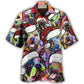 Colorful Dog Christmas Holiday Art - Hawaiian Shirt