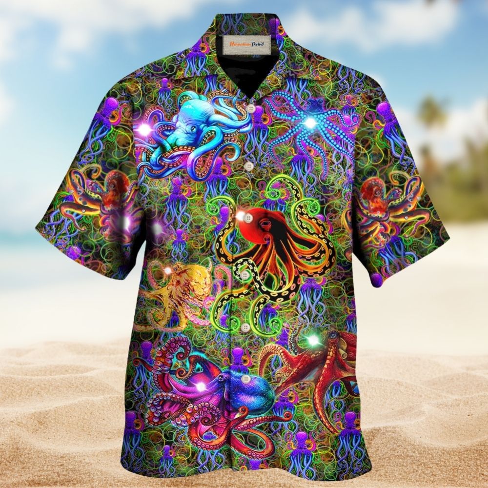 Life Is Better With An Octopus Art – Hawaiian Shirt
