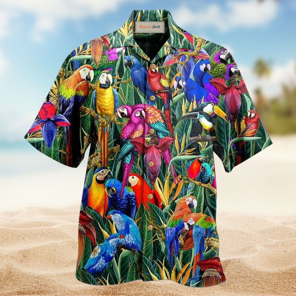 Parrot Amazing Tropical Art Design – Hawaiian Shirt