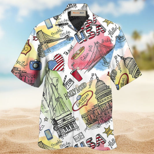 USA Art Style – Hawaiian Shirt