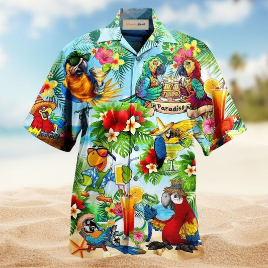 Parrot Love Life Happiness – Hawaiian Shirt