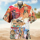 Funny Samurai Cat Japanese Art Style – Hawaiian Shirt