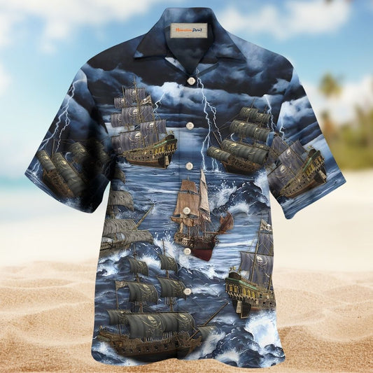 Sailing Through Storm And Thunder – Hawaiian Shirt