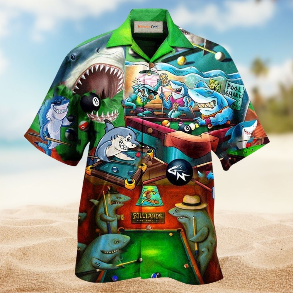 Shark Pool Party Fun Style – Hawaiian Shirt