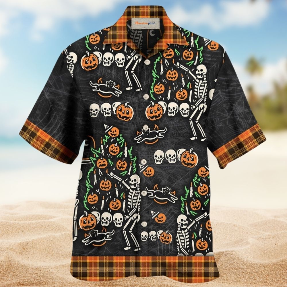 Halloween Skull Tis The Season – Hawaiian Shirt