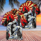 Samurai Red Sun Wave Japanese Art – Hawaiian Shirt