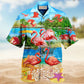 Flamingo Tropical Love Summer Style - Hawaiian Shirt