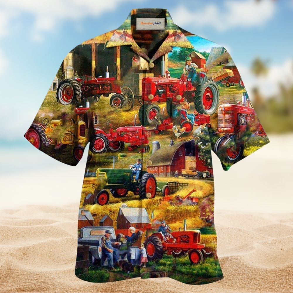 Just One More Tractor Funny – Hawaiian Shirt