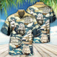 Sailing Waves Vintage Ocean Art – Hawaiian Shirt