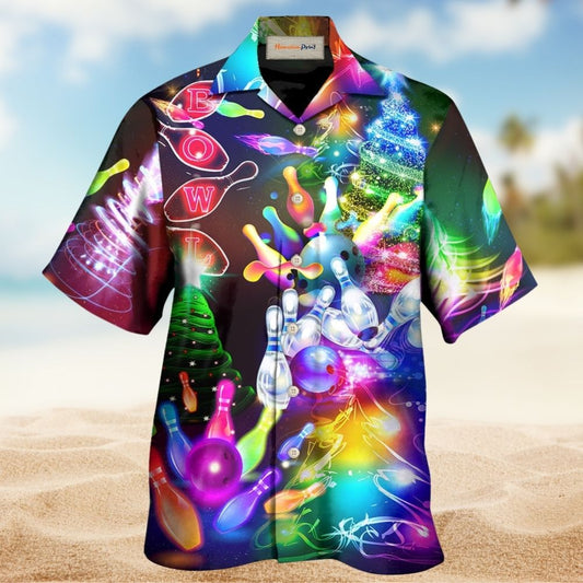 Bowling Christmas Cheer Merry And Happy – Hawaiian Shirt