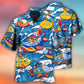 Deep Sea Submarine Wave Art – Hawaiian Shirt