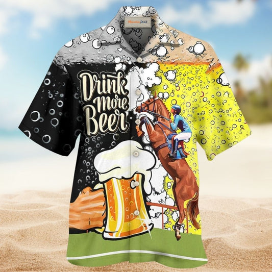 Beer And Horse Racing Fun Quote – Hawaiian Shirt