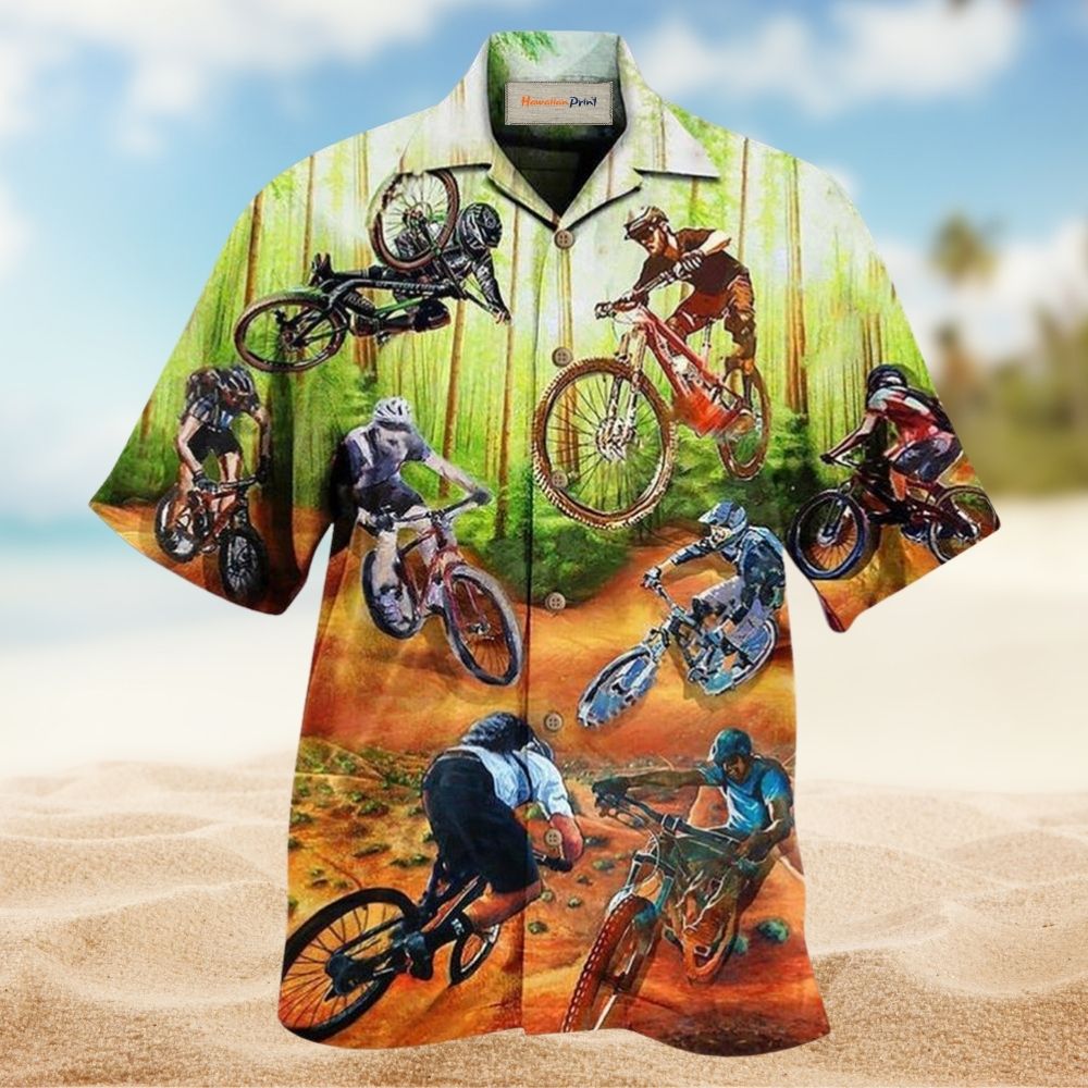 Rather Be Cycling On Trails – Hawaiian Shirt