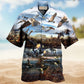 Canada Geese Peaceful Sky Art – Hawaiian Shirt