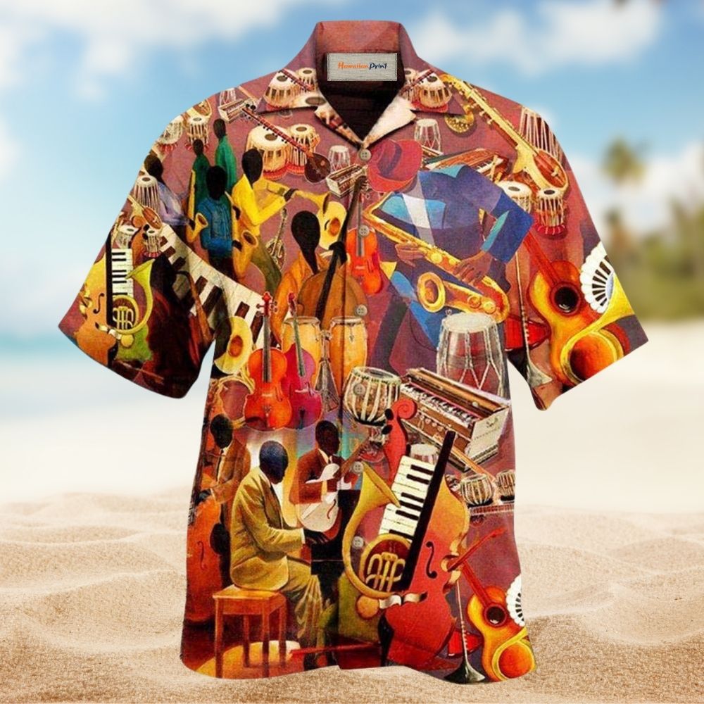 The Melody Of Time Jazz Art – Hawaiian Shirt