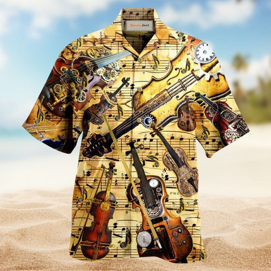 Violin Speaks Music Art – Hawaiian Shirt