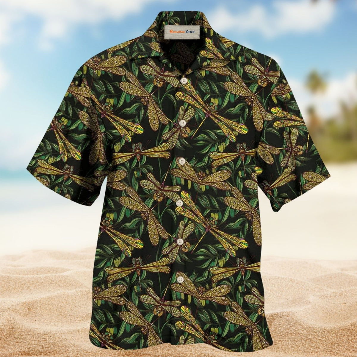 Dragonfly Always With Me Inspirational Art – Hawaiian Shirt