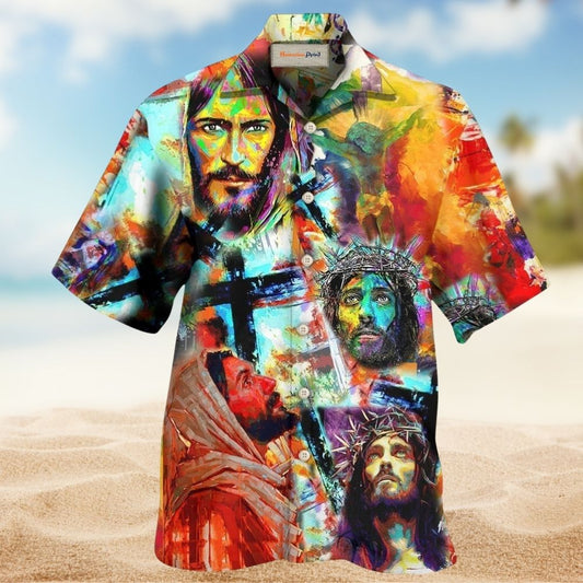 Jesus Lion Peace Faith Art – Hawaiian Shirt