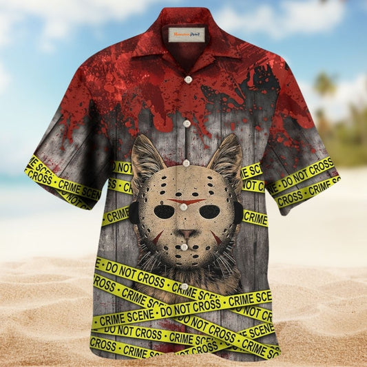 Halloween Horror Cat Spooky Art – Hawaiian Shirt