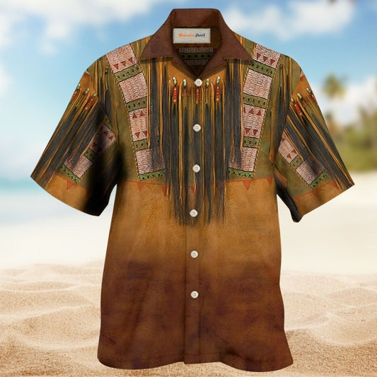 Native Pattern Love Peace Vintage – Hawaiian Shirt