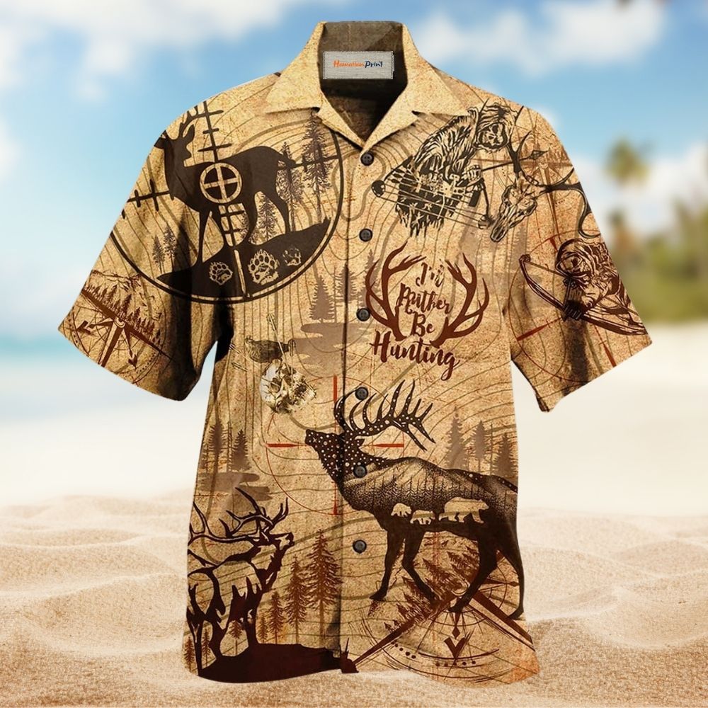 Vintage Hunting Deer Outdoor Style – Hawaiian Shirt
