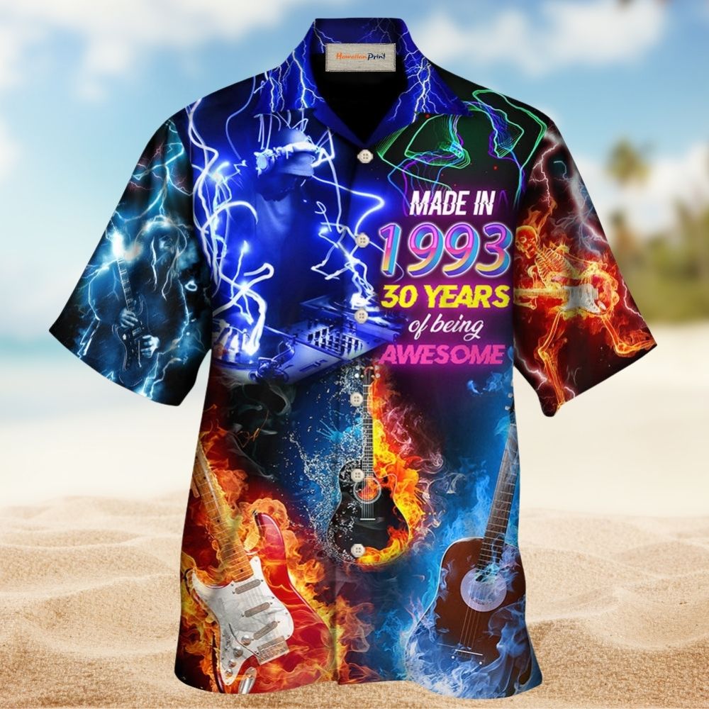 Music Is My Life Neon Retro – Hawaiian Shirt