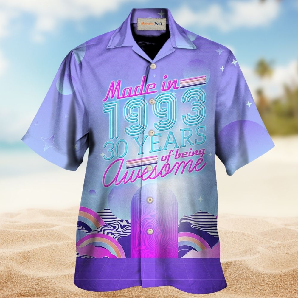 Made In 1993 Awesome Birthday Celebration – Hawaiian Shirt