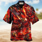 Dinosaur Meteor Rain Cool Fantasy - Hawaiian Shirt