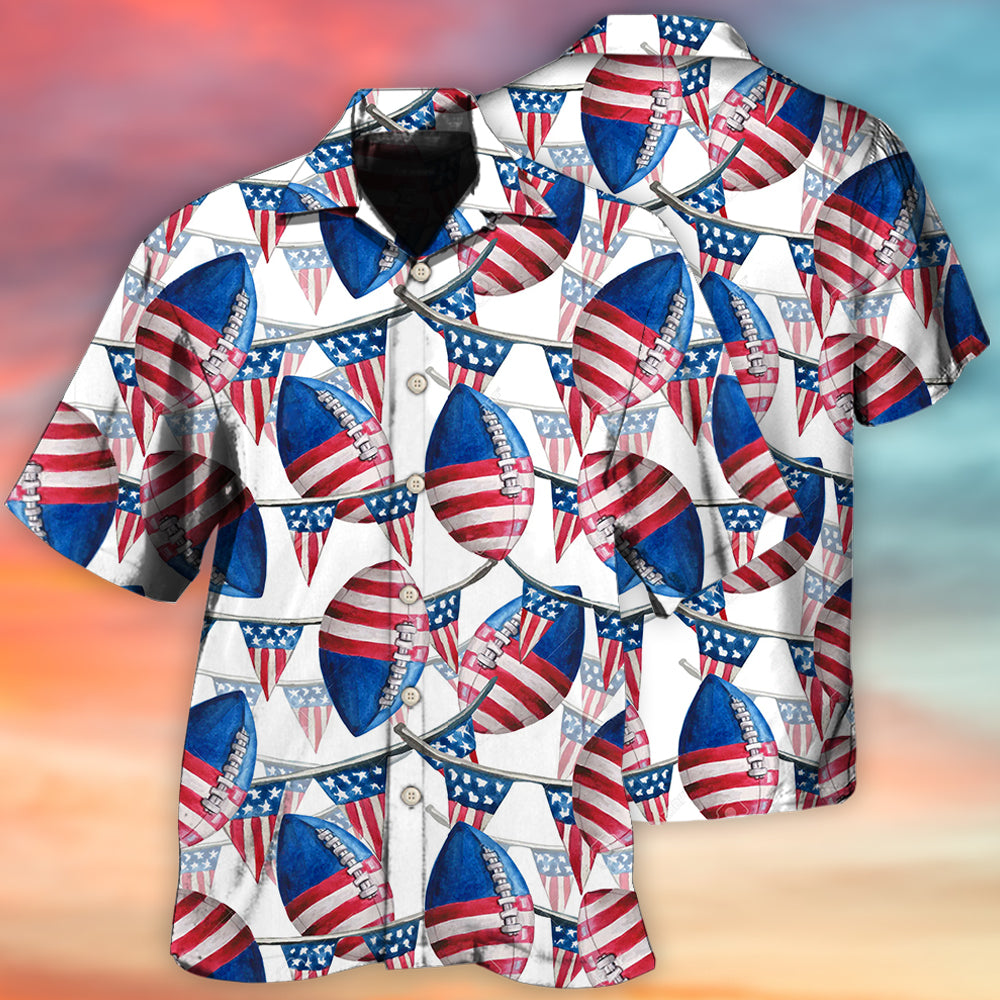 Independence Day Simple Patriotic Design – Hawaiian Shirt