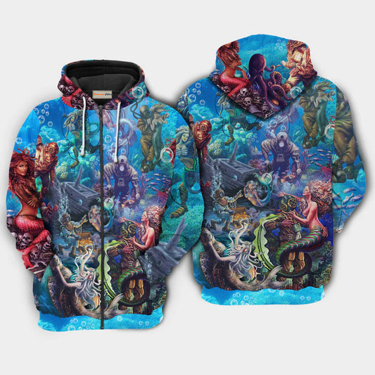 Into The Sea Love Style - 3D Hoodie
