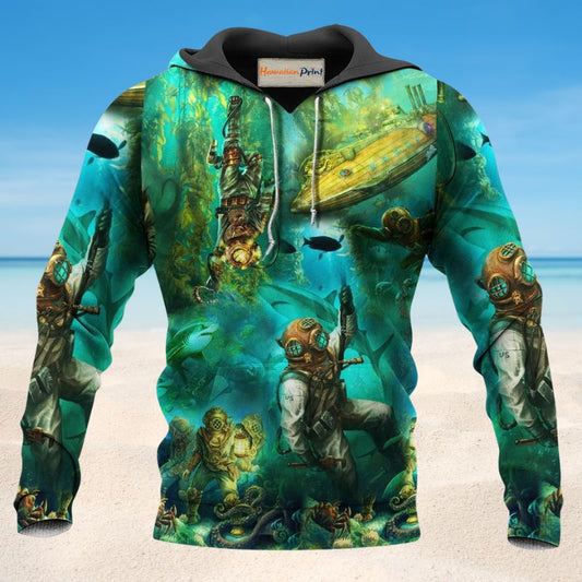 Into The Sea I Go - 3D Hoodie