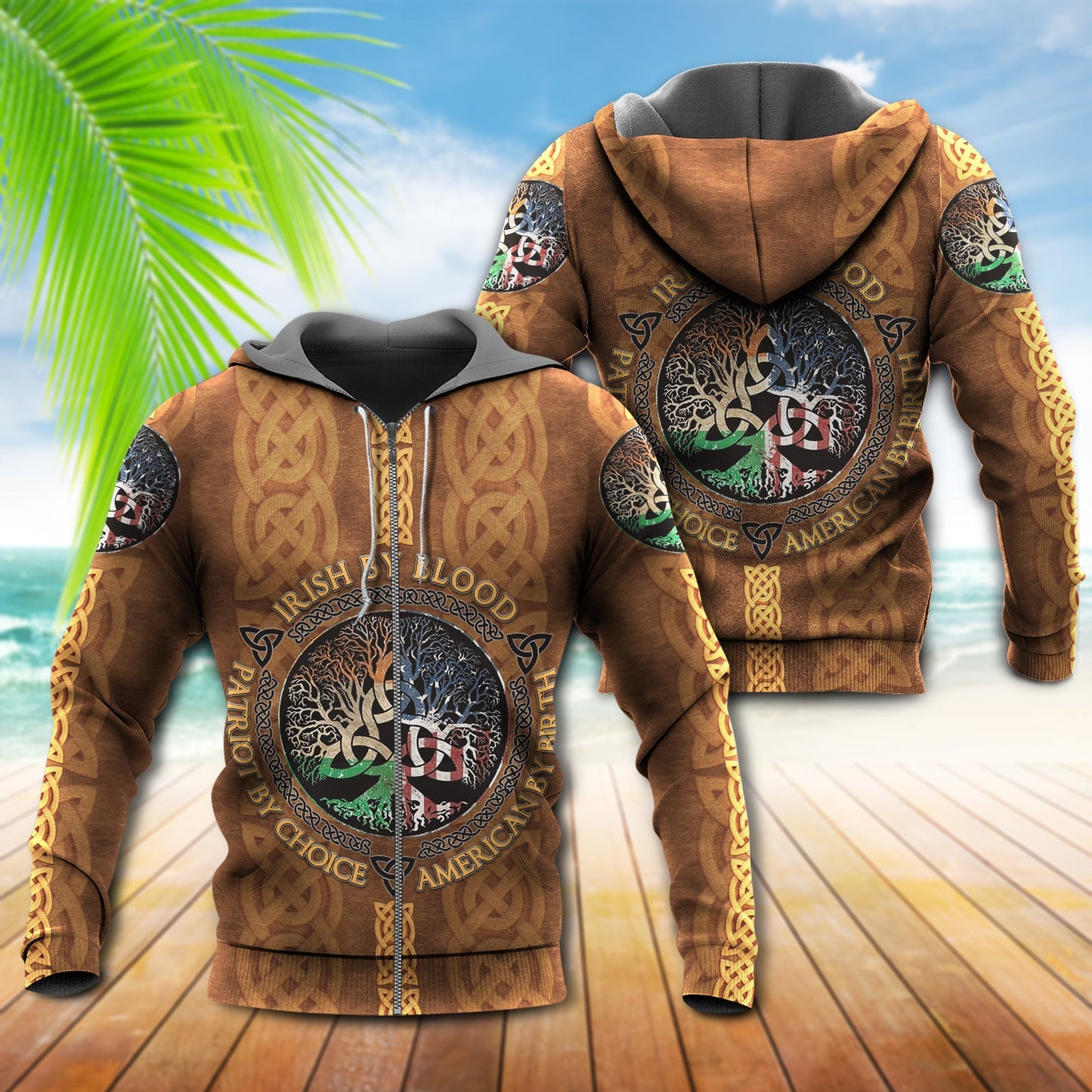 Irish By Blood Leather By Choice - 3D Hoodie