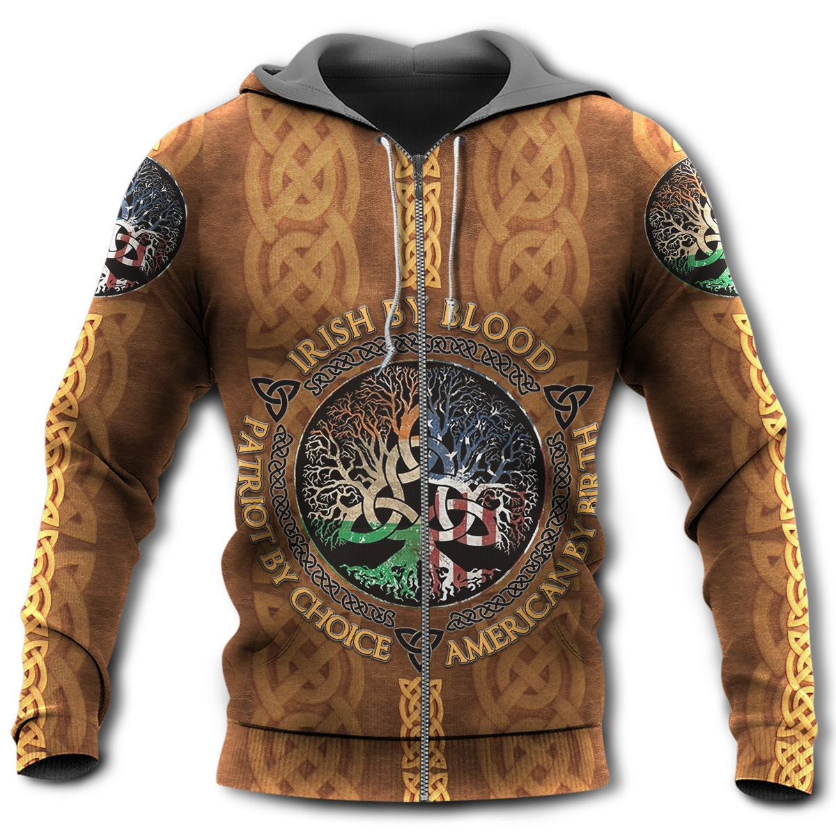 Irish By Blood Leather By Choice - 3D Hoodie
