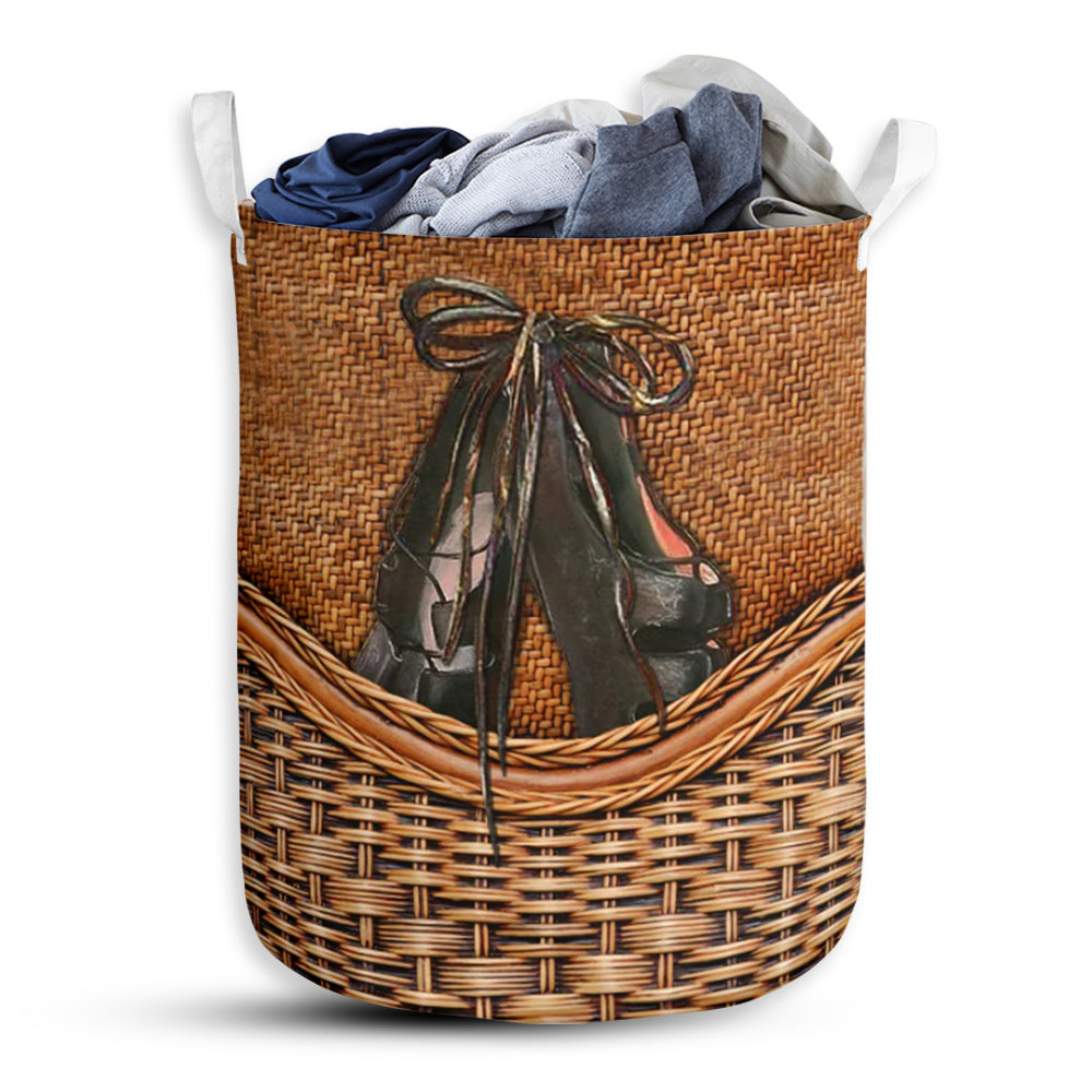 Irish Dance Rattan Teaxture - Laundry Basket - Owls Matrix LTD