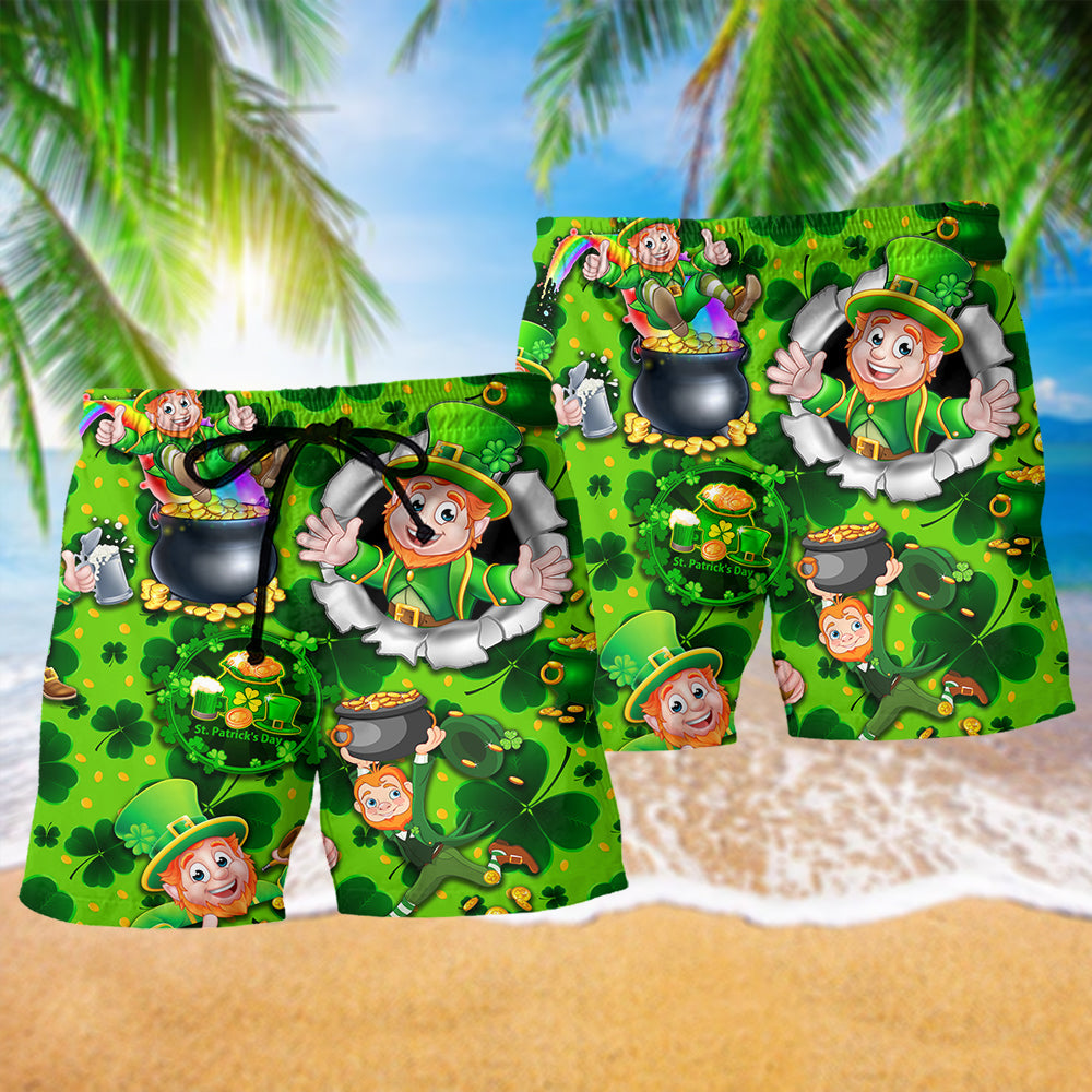 Irish Funny Life Green Lover - Beach Short