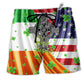 Beach Short / Adults / S Irish Independence Day - Beach Short - Owls Matrix LTD