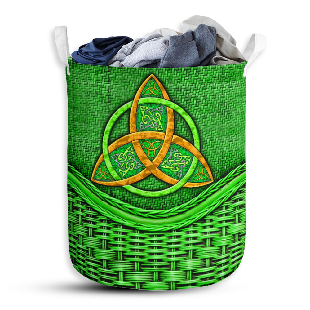 Irish Rattan Teaxture - Laundry Basket - Owls Matrix LTD