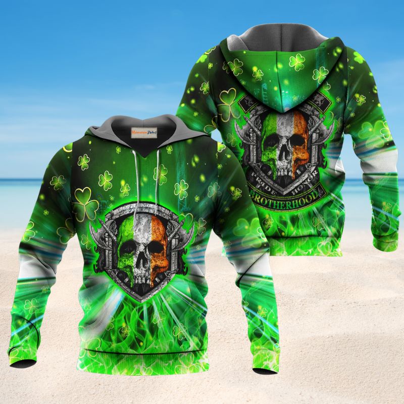 Irish Ride Honor Brotherhood Art – 3D Hoodie