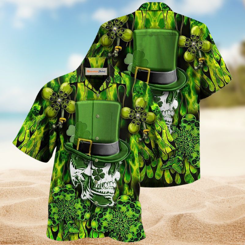 Irish Skull Saint Patrick Edition – Hawaiian Shirt