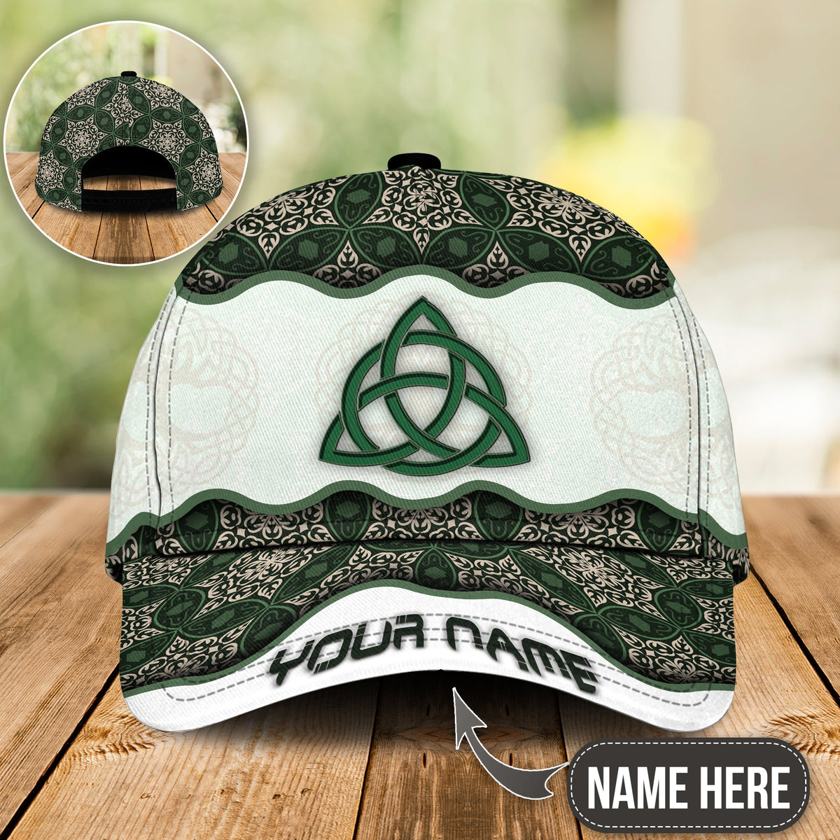 Irish Triquetra Power Of Three Personalized – Classic Cap