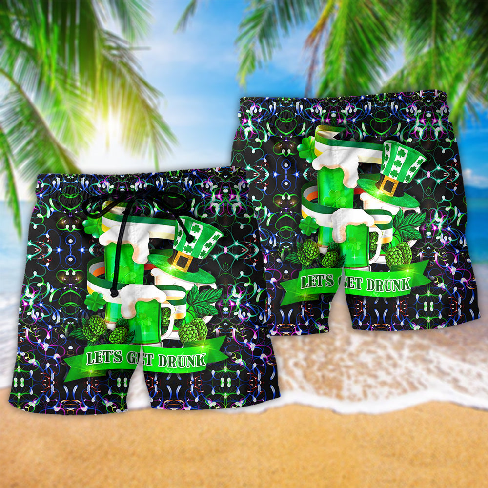 Irish Lucky Day Green Celebration Art – Beach Short