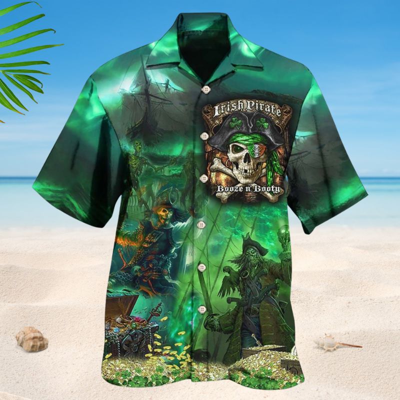 Irish Pirate Booze And Booty Style – Hawaiian Shirt