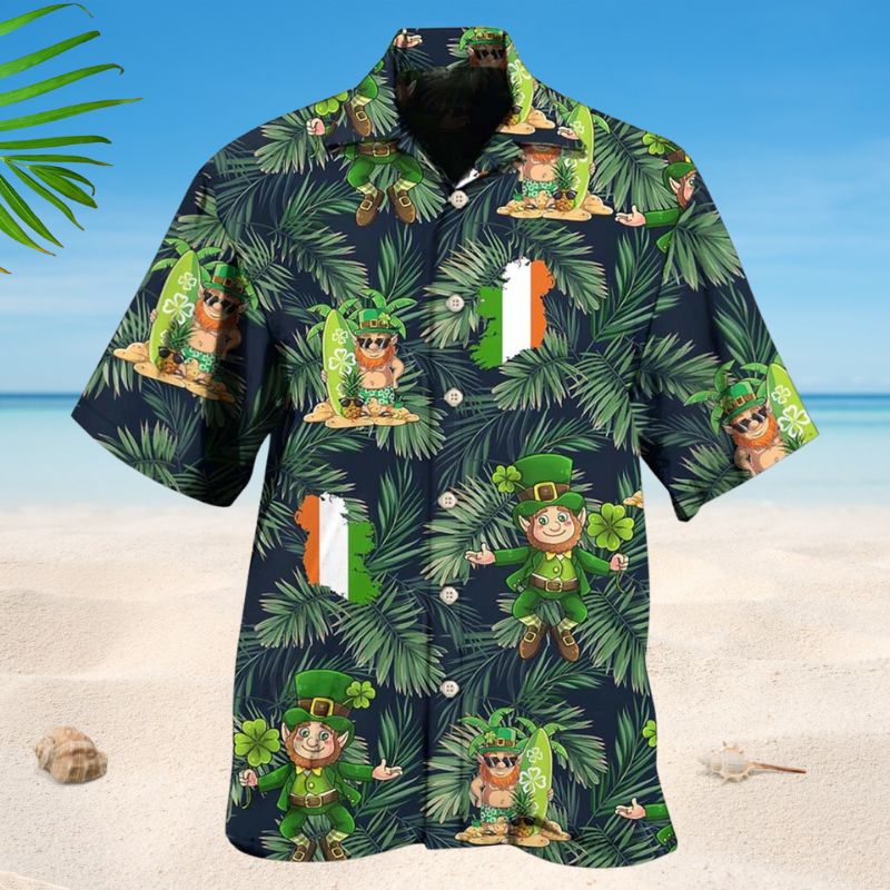 Irish Tropical Leaf Style – Hawaiian Shirt