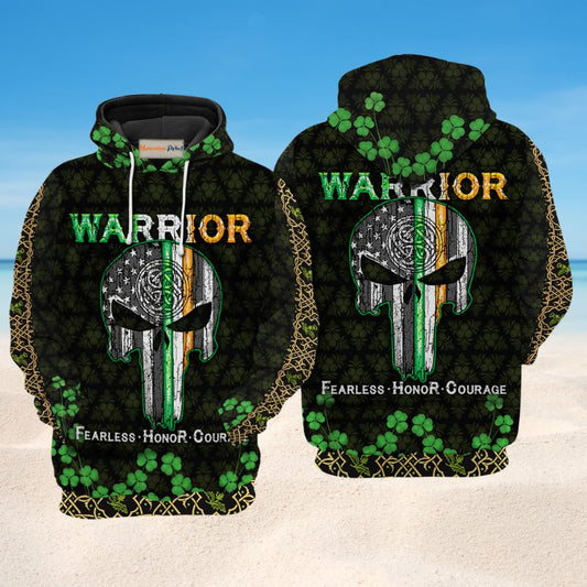 Irish Warrior Honor Courage Art – 3D Hoodie2