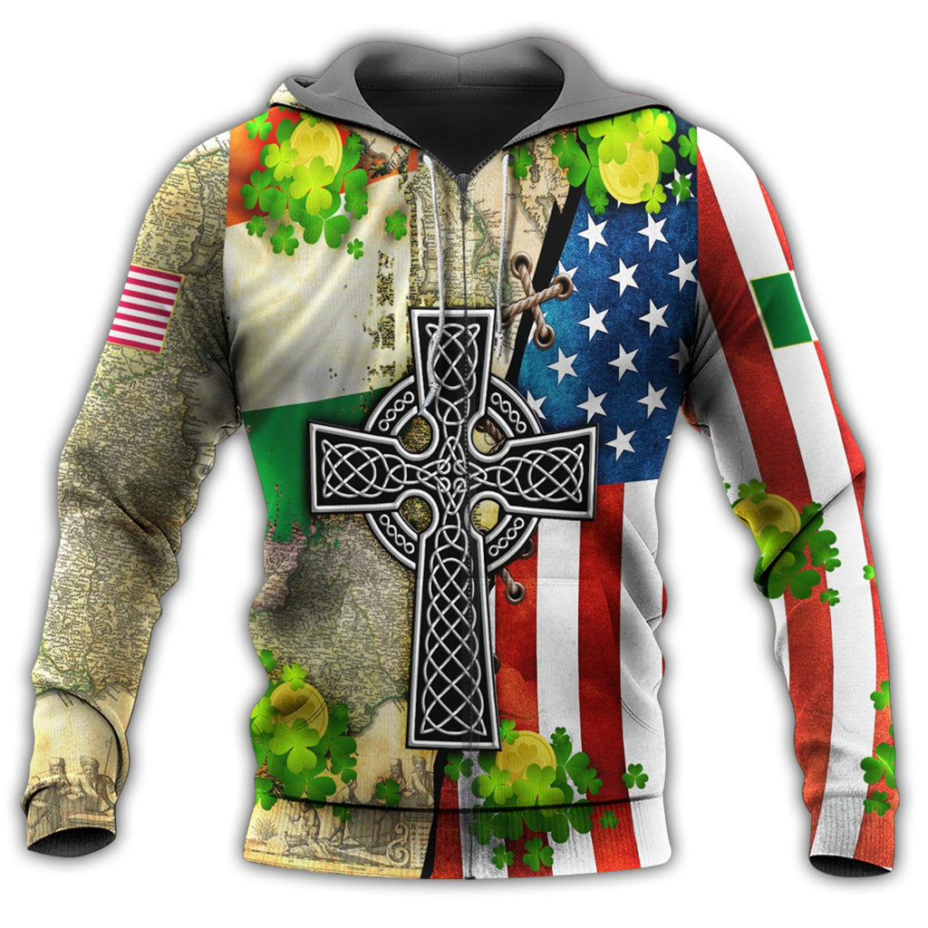 Irish By Blood American By Birth Patriot By Choice - 3D Hoodie