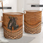 Irish Dance Rattan Teaxture - Laundry Basket - Owls Matrix LTD