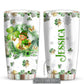 Irish Lucky With Four Leaf Clover Personalized 20 Oz Tumbler